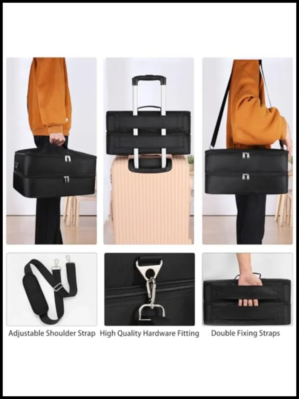 Extra Large Makeup Train Case, Professional Cosmetology Travel Organizer with